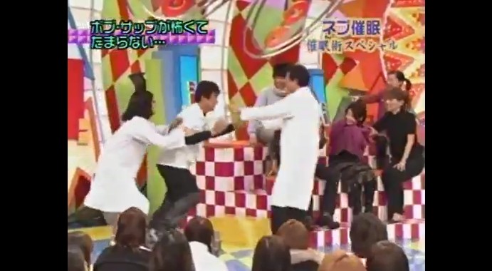 レッド吉田がボブサップに恐怖心を抱く催眠術をかけられる6