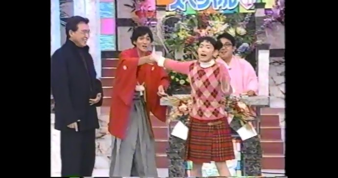 篠原ともえが腕が曲がらなくなる催眠術をかけられる3